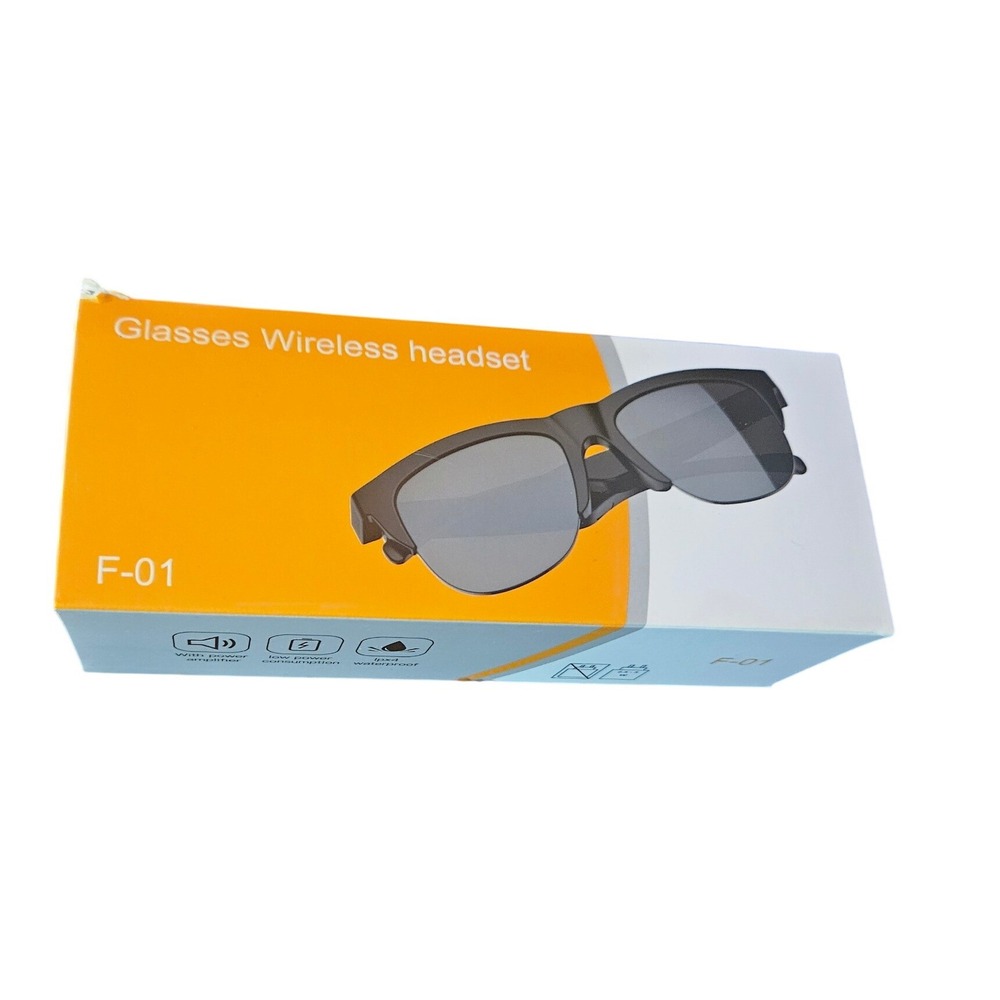 F01 Wireless Bluetooth Glasses Headset Built in Speakers Touch‎ Control